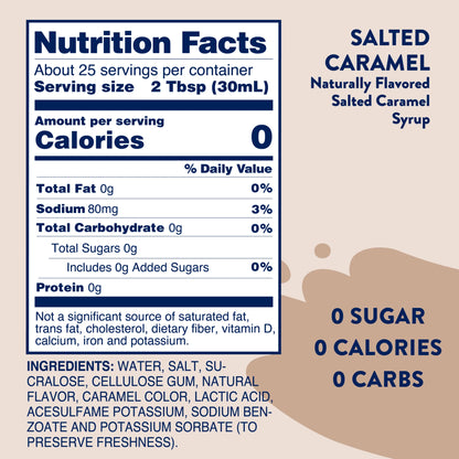 Sugar Free Salted Caramel Syrup
